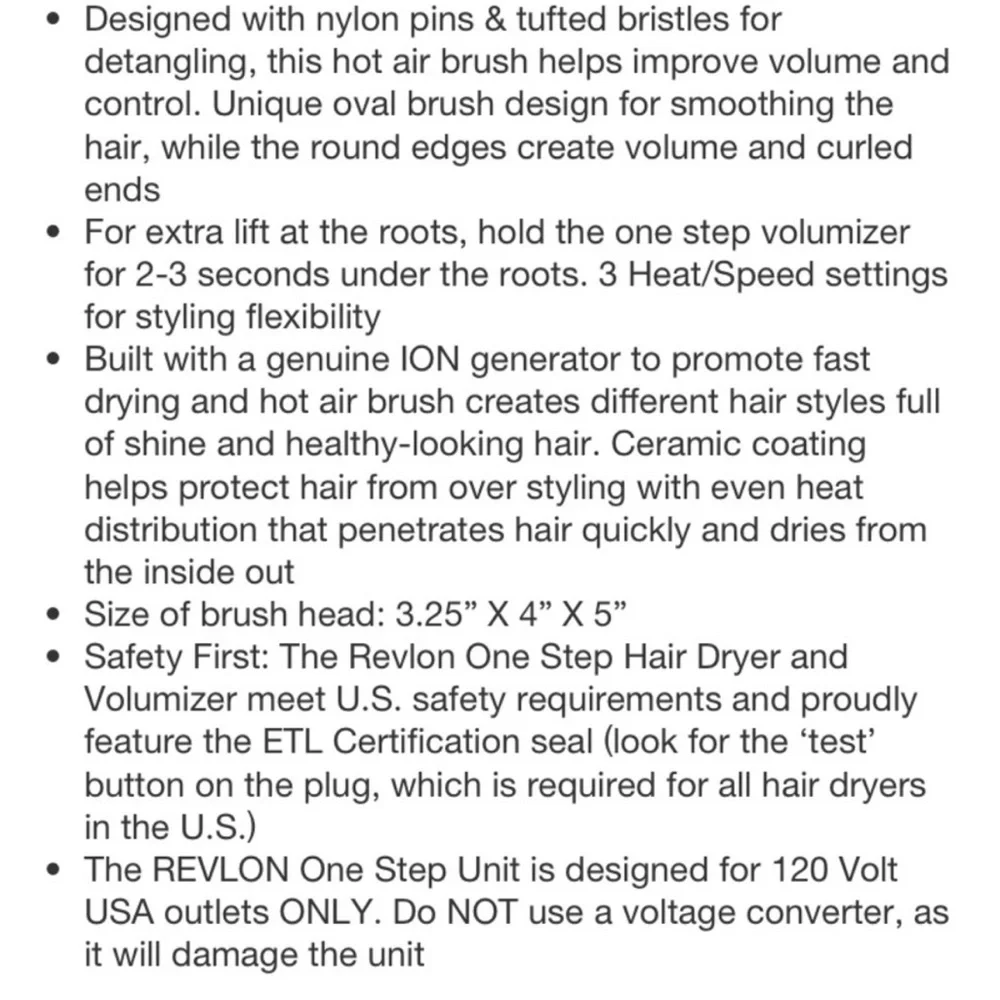 REVLON One-Step Volumizer, Blow Dryer - Picture 6 of 6